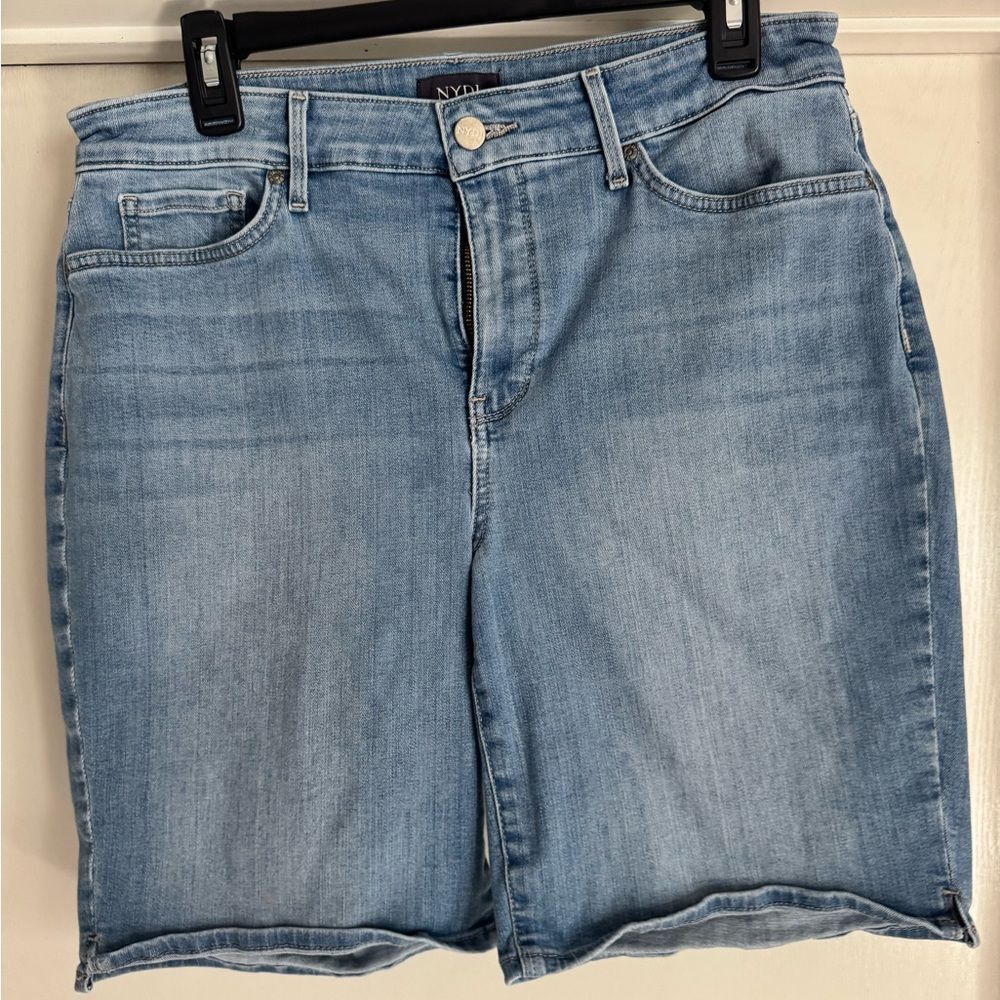 NYDJ Light Blue Denim Jean Shorts